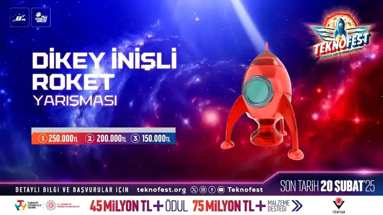 TEKNOFEST Dikey İnişli Roket Yarışması Başvuruları Sona Eriyor!